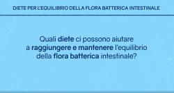 Diete per l’equilibrio della flora batterica intestinale